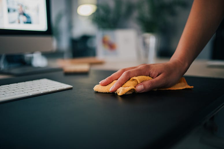 sanitizing workspace